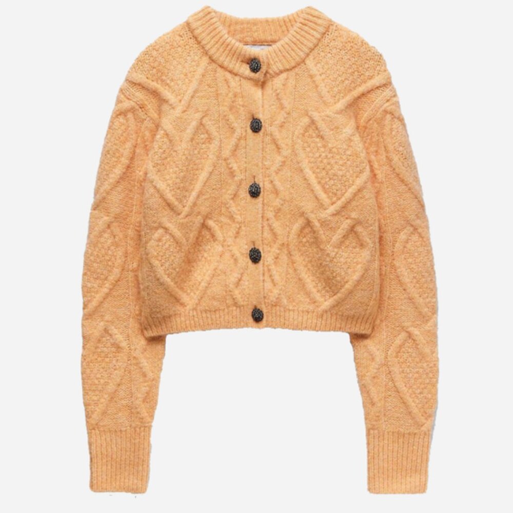 Zara Cardigan with Rhinestone Buttons